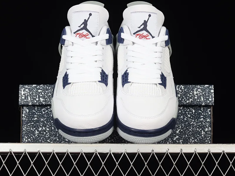 All Categories Air Jordan Jordan Series Basketball Shoes Air Jordan 4 Pure Original Version Air Jordan 4 Retro "Midnight Navy" AJ4 Joe 4 Midnight Blue Men's Cultural Basketball Shoes DH6927-140